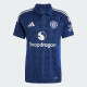 阿迪达斯 （adidas）短袖T恤男装2025夏季新款运动服曼联球迷版客场男士上衣IU1390 IU1390蓝色 M
