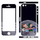 膜鹿堂适用适用iPhone5S彩膜前后苹果SE钢化膜卡通5代后壳贴纸来图定制 米白色 i5/5S/SE钢13895iphone