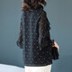 Shanidoluoga Fett Plus Größe Frauenkleidung Lose Fett mm Fett Schwester Pullover V-Neck Chiffon kleiner duftender oberer Mutteranzug 15246 Schwarz 3xl Empfohlen 140-150jin [Jin gleich 0,5 kg] Verschleiß