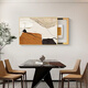 CLCEY modern simple electric meter box painting decorative painting light luxury abstract texture painting restaurant distribution box electric box hanging painting JD12392 60*50cm (block 50*40) left push and pull black frame