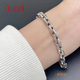 GsunG platinum PT950 men's bracelet is stylish and fashionable, new glossy cross women's invisible buckle chain, customized depository shot, single shot is invalid and will not be shipped.