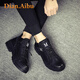 Dian.Aibu Light Luxury Martin Boots Men's 2025 Summer New Non-Slip-Resistant Wear-Resistant Work Boots Comfortable Soft Sole High-top Boots Black [Brand Martin Boots Men] Limited Edition 41