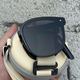 Murata Inao sunglasses, sunglasses, folding sunglasses, GM sunglasses, polarized sunglasses for women, slimming, sun protection, black frame, gray film