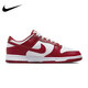 Nike (Nike) Chaussures masculines Dunk Low Black et blanc Panda blanc violet confortable Low Top Sports Casual Chores Retro Retro Trendy Skateboard Chaussures DD1391-602-White / Red 43