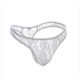 Long Night Adult Men's Erotic Underwear Abnormal Lace Transparent Thong Thin Sexy Interesting White L