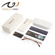 Sunset Red Titanium Frame anti-bleue Luries de lecture de lumière pour hommes sans cadre coupé Edge Hd Ultra Light Presbyopie Eyes Old Man's Lunes E9023 Titanium 200 degrés recommandés 55-59 ans