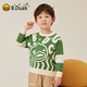 B.Duck Little Yellow Duck Kinderkleidung Jungen Pullover Kinder Herbst und Winterpullover Pullover Pullover Baby Girls 'Basishemd Orange rot 120 cm