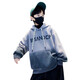 Jungen Handsome Street Brat-Farbfarb mit Kapuze-Sweatshirt Mid-Large Children Herbst 2025 Neue Kinder modische Hoodie-Jacke NN-A1049 [Grau] 150 cm
