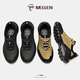 MELLEN Minglang men's shoes new outdoor wear-resistant sports casual shoes genuine leather comfortable work boots MEC67281 dark gray (real leather inner) 37