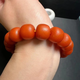 Xunran European return antique orange peel old wax bracelet Russian material chicken oil red full wax pure thick pine fragrance rich simple atmosphere