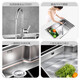 JOMOO 304 Cocina de acero inoxidable Juego de fregadero de un solo tanque con cesta de filtro de agua Casa de lavado de agua Basina cepillada 675x435 Faucet solo tanque