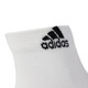 阿迪达斯（adidas）袜子运动袜男袜女袜中筒船袜休闲袜吸汗透气棉袜跑步纯色三双装 DZ9435/三双装/白色 4346（L）