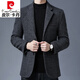 Pier Cardin Brandneuer Herbst- und Winterblazer für mittlere und junge Männer verdickte Wollanzug Jacke Grau 180