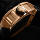 Bugatti (Bonest Gatti) Watch Herren Deutsch vollautomatische mechanische Uhr Luminous hohle wasserdichte Saphir-Fass-Fass-Typ-Uhr-Uhr Phantom 9905-A3 Ausgezeichnetes Gold [gleiches Modell in Einkaufszentrum]