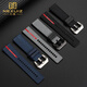 Nexuiz adapté à Panerai Stealth Pam1391 / 1565 Luna Rossa Series Nylon Rubber Watch Strap 22 24 26mm Blue Original Line Silver Buckle 24 mm (largeur d'interface)