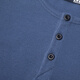 
Simple Henry shirt short-sleeved T-shirt men's solid color cotton open tie buckle Henry neckline thread tight body shirt summer blue M (about 60kg)