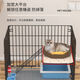 Jiayi Cat Cage Household Room Cat Cage Double Folding No Installation Cat Cage Villa with Toilet Extra Large Space Plus Naked Cage (Pallet) Single Layer 50*33*38 Black