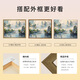 OUOETY中式山水风景数字油画diy手绘画画填色感丙烯油彩涂色填充画 X9738 5070 油画套餐+L型外框四色可选