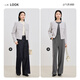 La misma chaqueta de fragancia pequeña de Niannujiao con femenino de estilo de celebridad cuello redondo corto cjjj309 gris Huaya ni CNJ4859C5 L [115-125Jin [Jin equivale a 0.5 kg]]]