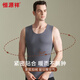 Hengyuanxiang 2 pieces men's thermal vest for men, including cashmere silk vest, German velvet bottoming underwear, waistcoat vest for men