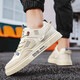 Mountain Wild Flower Creek Sommer Herrenschuhe 2024 Neue Schuhe Frühling atmungsaktives Mesh Herren Sport und Freizeitbrettschuhe Weiche Sohle Schuhe Canvas Khaki-2261 42