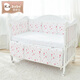 Xiqinbao Neugeborenes Kinderbett um Babybett um Baby -Kollisions -Wächter -Bettzaun 120*60 cm (abnehmbare Innenauskleidung) Pulver