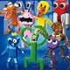 
756 rainbow friends building blocks assembled rainbowfriends boy monster toy 757 green 376 particles