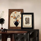 
Chengzi French desktop layout retro living room decoration painting medieval style restaurant persimmon Ruyi sofa background wall hanging painting JD15272 40*60 texture oil canvas ps black frame