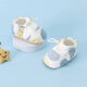 Kaninchen Big Wen Babyschuhe 0-6-12 Monate bis 1 Jahre alte Frühlings- und Sommer-Vier-Jahreszeiten-Stil für Männer und Frauen Kleinkinder und weiche Sohlen, bevor Kleinkinder das lächelende Gesicht blau fallen (vier Jahreszeiten) 12 cm in der Länge (vorgeschlagen 0-12 Monate).