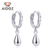 Aido Diamond Platinum Earrings Women's Earrings pt950 Platinum Women's Earrings Water Drop Earrings for Wife Large Size Pair 4.2-4.4g + Delivery Certificate