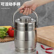 Tijia stainless steel pot large capacity double-layer insulated lunch box for students and office workers portable anti-spill multi-layer with rice insulation 1.4L insulated pot straight 3-6 hours