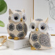 Night Cy Owl Resin Craft Ornnaments Nordic Simple Swink Bedroom Estudio Decoración Regalo Regalo Regalo Creative Resin Ornaments BS1047