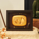 Mu Chen Shiguang Baby Vollmond Hand und Fußspuren Einjährige Hand und Fußabdrücke Souvenir Baby 100-Tage-Hand und Fußabdrücke Neugeborene Handabdrücke 10-Zoll-horizontalen Stil 丨 Vor einem Jahr alt erhältlich