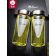 Copa de vidrio Sino Copa de agua Anti-Crack Doble Capa de una sola capa Portable Gran capacidad Taza Taza Auto para hombres con filtro 6190 oso actualizado (con filtro 280 ml