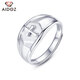 Aido Diamond pt950 platinum cross men's platinum fashion personalized ring with live mouth and adjustable weight 7.0-7.2 grams