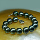 Fat Donglai same style Tahitian black pearl bracelet mother-of-pearl Nanyang seawater 925 silver men and women couple bracelet 12mm