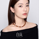 Bai Lan Amber Bead Necklace Women's 925 Silver Clavicle Chain Niche Design Temperament and Sensational Year Birthday Gift for Wife Amber & 925 Silver
