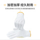 Workshop-Stern-Baumwolldrahthandschuhe Arbeitsschutzhandschuhe 12 Paare Baumwolldraht Edelstahl verdickte Verschleiß-resistentes Klebstoff-beschichtete Anti-Rutsch-Dispensing-Engineering-Konstruktion Ein-Größe-Gelbenteilung