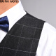 HAIPAIHAOYU vest men's business dark gray plaid vest formal vest V-neck 9911MJ dark gray XL