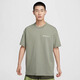 Nike (Nike) Herren-T-Shirt-Sommer-Back-Etikett gedruckt lose Baumwolldicke Schulter kurzärmelig Top HF6172-053/Hauptbildmodell 170/88a/m