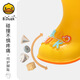 B.Duck小黄鸭童鞋儿童四季雨靴男童女童宝宝束脚筒靴雨鞋5911蓝色22