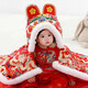 Bangshijieli folk custom tiger head male and female baby cloak dragon and phoenix newborn baby quilt children's cloak baby outing coat winter colorful dragon 120cm*100cm