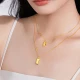 Zhou Dafu ing series rich small gold bar gold necklace pendant labor cost 808 40cm about 7.35g F226470