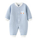 Banjvall baby clothes autumn and winter quilted onesies 0-2 years old boys and girls pure cotton long-sleeved pajamas newborn baby clothes thickened Hi-leather duck clothes 90cm (recommended height 79-90cm for 12-18 months)