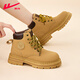 
Huili Martin boots for women 2025 summer and autumn new British style women's shoes outdoor mountaineering workwear rhubarb short boots for women camel color 37