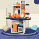 Ice Cream Toy Cart Cart Kinderhause Haus Spielhaus Küche Barbecue Burger Boy und Mädchen Eiscreme Cream Cart Tool Box Milky White_Bbq Burger Car 7029