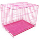 Dog cage, small dog puppy cage, Teddy dog cage with toilet, indoor and outdoor large cat cage, rabbit cage, dog fence, standard 50*35*40 (blue) cage + tray