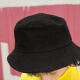 Beino Fisherman Hat Women's Autumn Sun Hat Hat Unisex Korean Version Trendy Student Baby Outdoor Windproof Hat Girls Hip-Hop Personalized Basin Hat Pure Black
