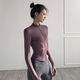 
COZOK yoga jacket autumn and winter style women's outerwear fitness clothing tight fast drying top long sleeve professional running sportswear jacket black XL [Recommended 110-120Jin [Jin equals 0.5 kg]]