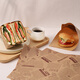 Badger sandwich wrapping paper toast burger hand cake baking greaseproof paper breakfast portable laminating paper 100 sheets